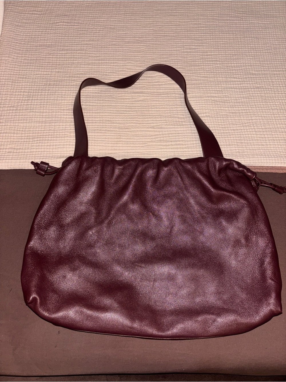 COS leather hand bag